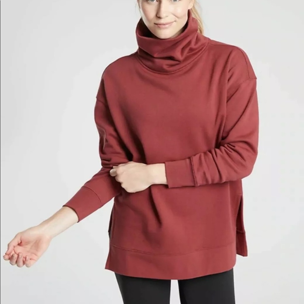 ATHLETA 24/7 funnel neck sweatshirt